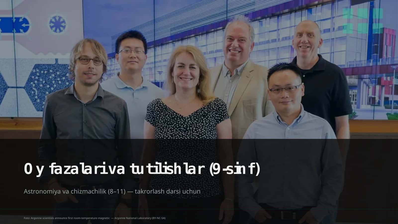Oy fazalari va tutilishlar (9-sinf) 1
