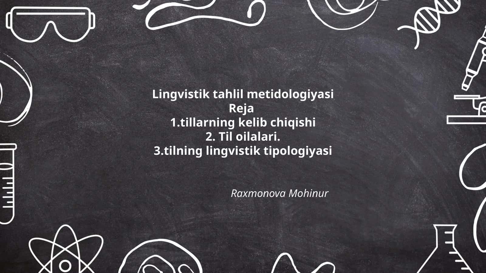 Tillarning kelib chiqishi 1