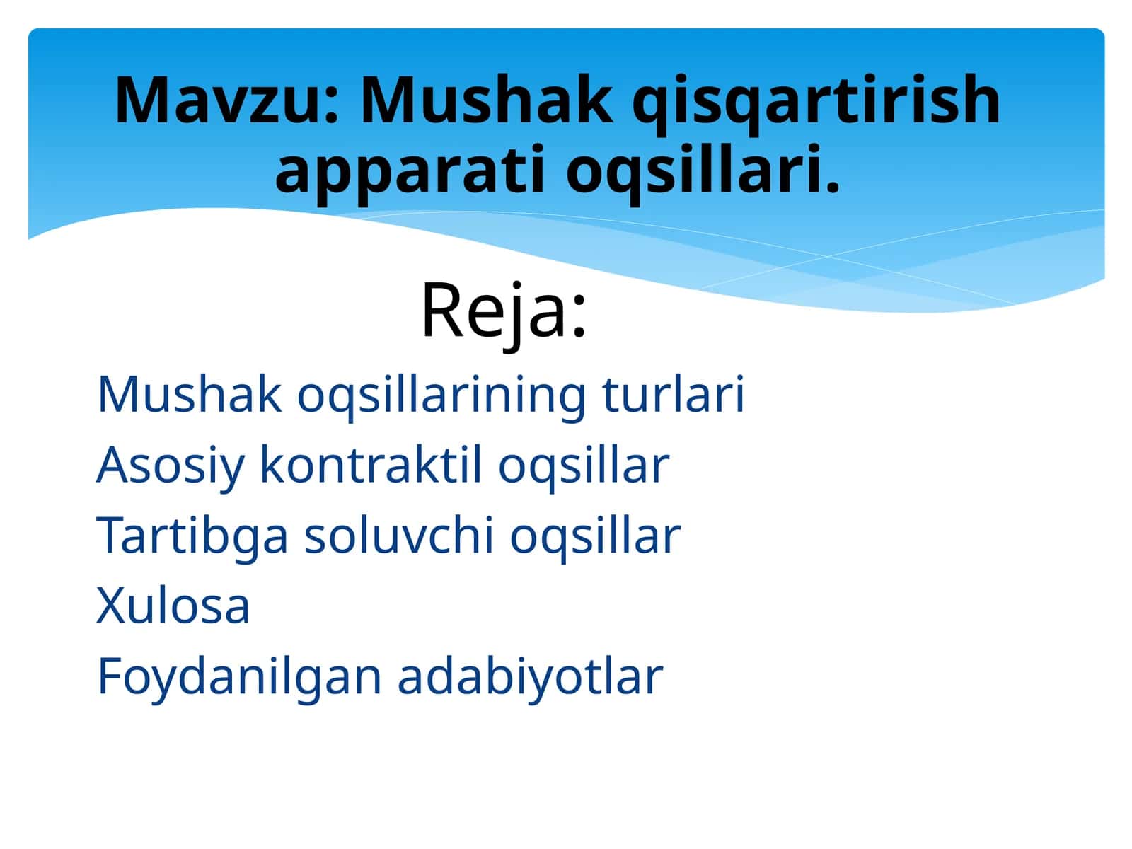 Mushak qisqartirish apparati oqsillari 1