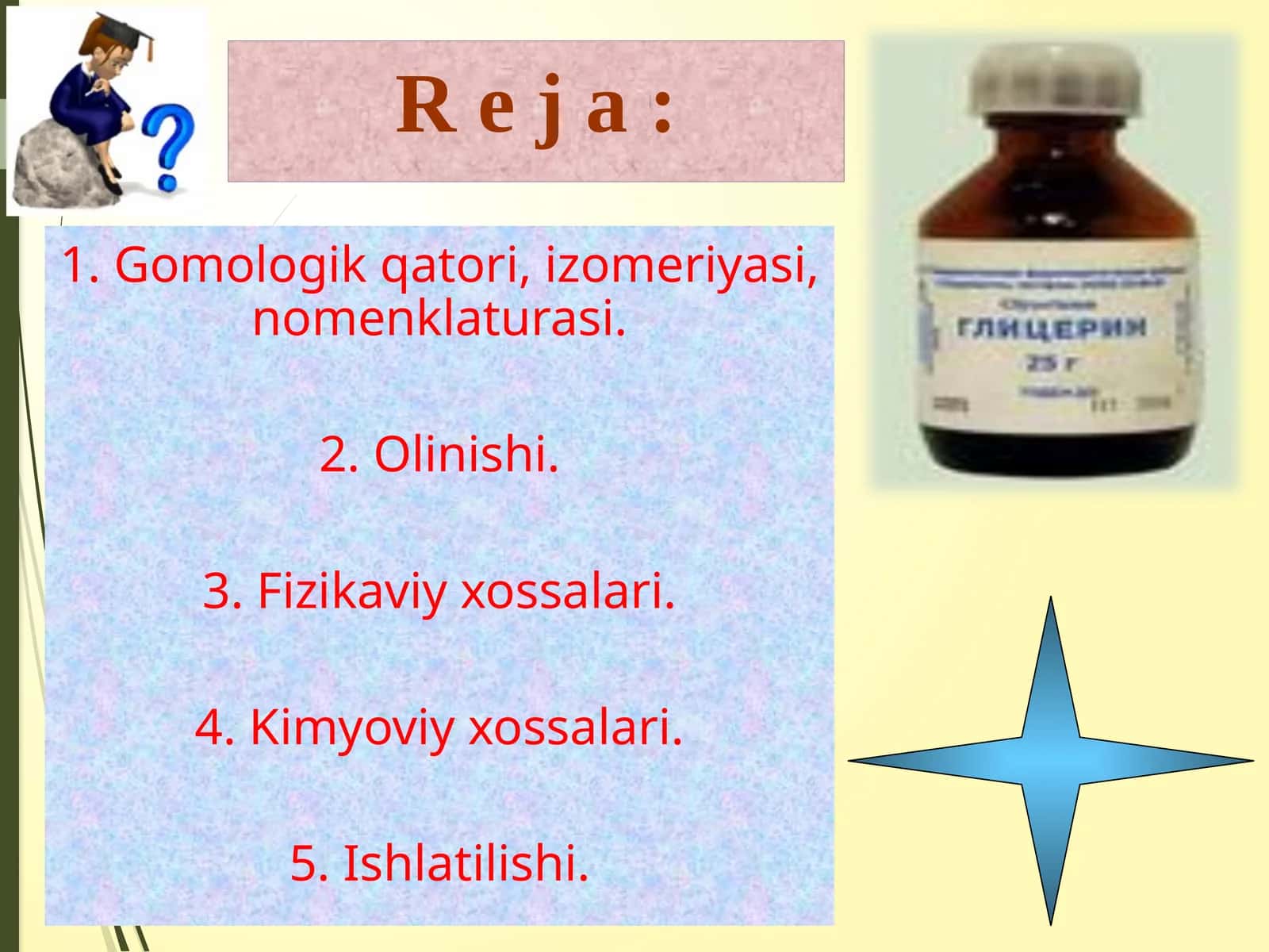 Ko'p atomli spirtlar: tuzilishi, olinishi, xossalari 1