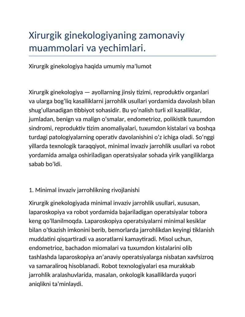 Xirurgik ginekologiya 1