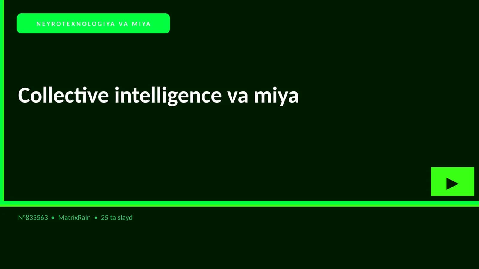 NEYROTEXNOLOGIYA VA MIYA 1