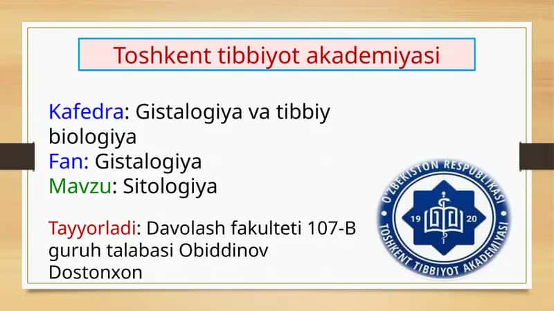 Sitologiya 1