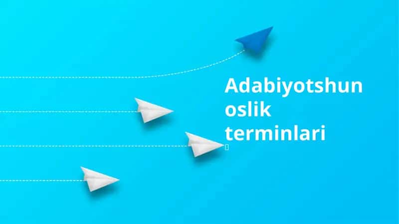 Adabiyotshunoslik terminlari 1