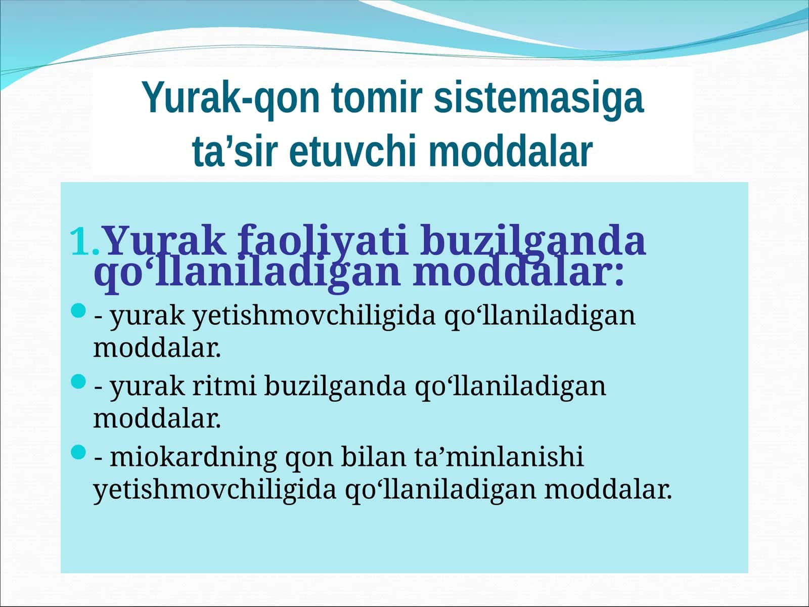kardiotonik moddalar 1