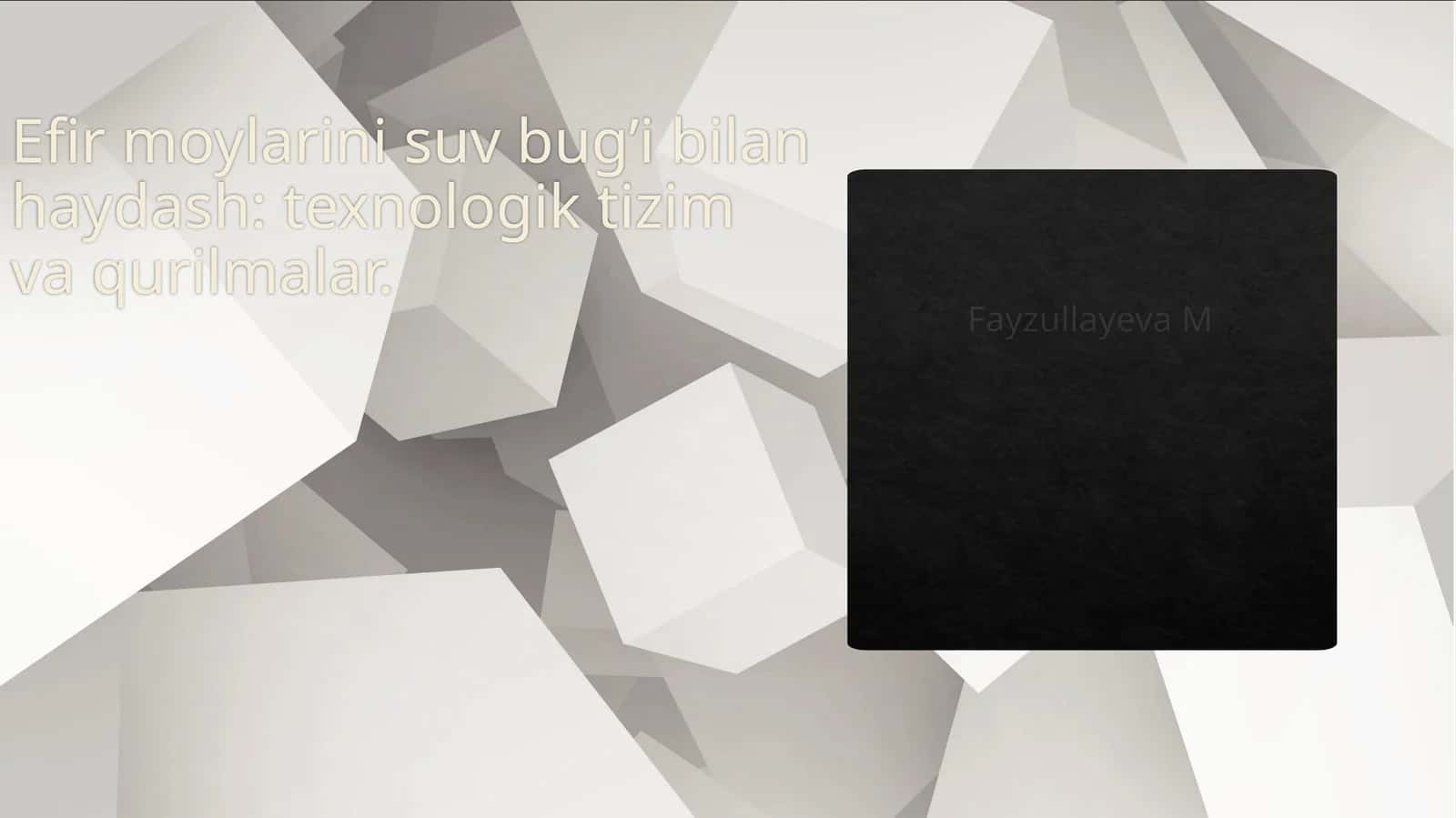 Efir moylarini olish usullari 1