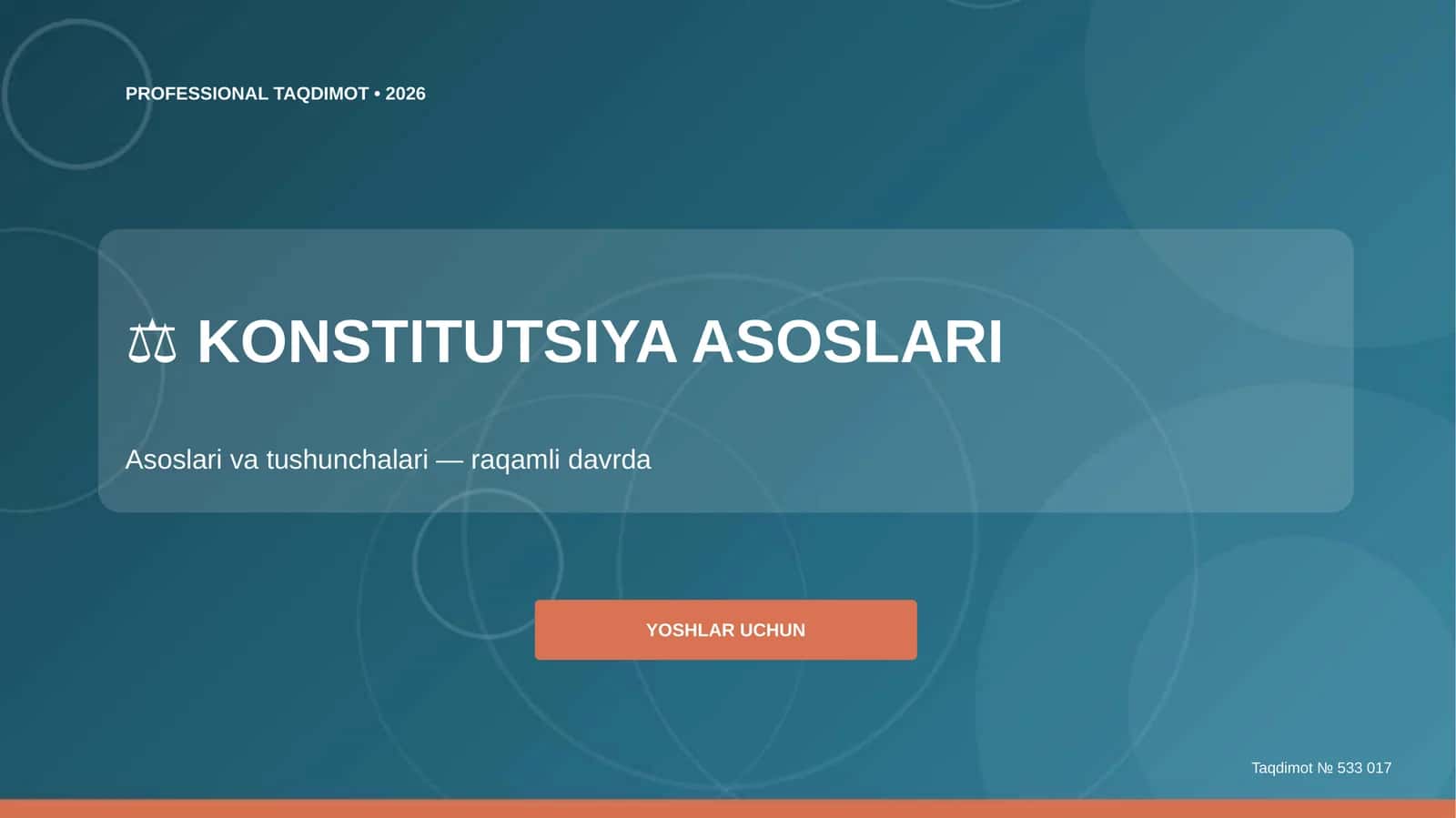 KONSTITUTSIYA ASOSLARI 1