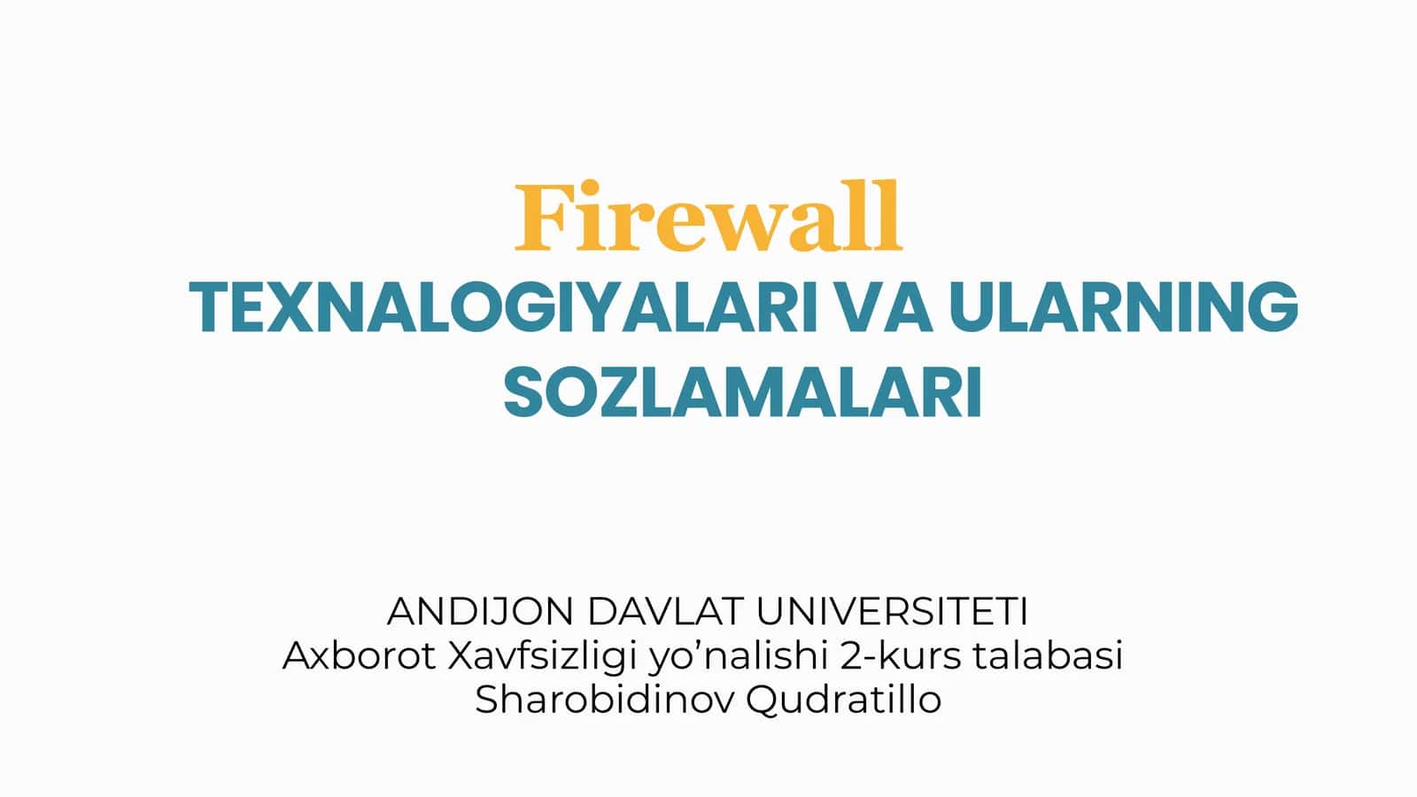 Firewall 1