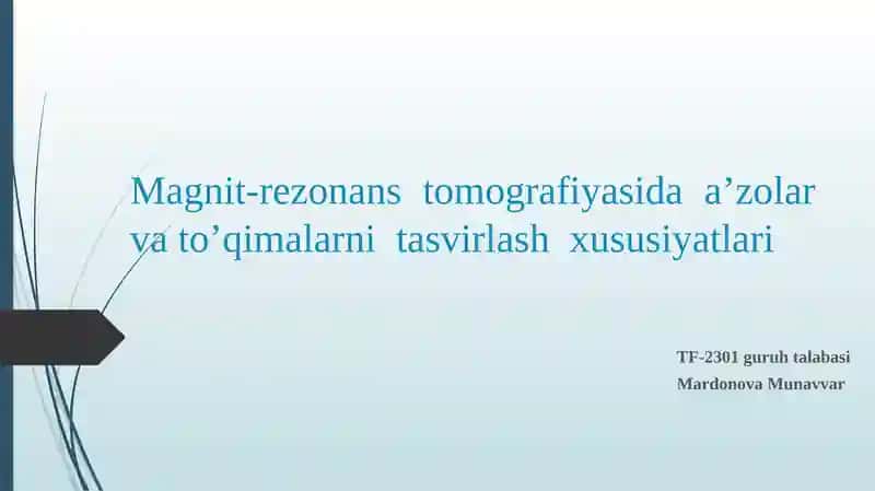 Magnit-rezonans tomografiyasi