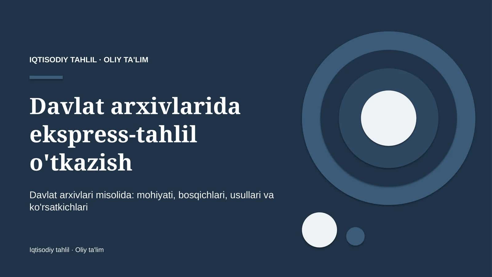 davlat arxivlarida ekspress tahlil o'tkazish 1365 1