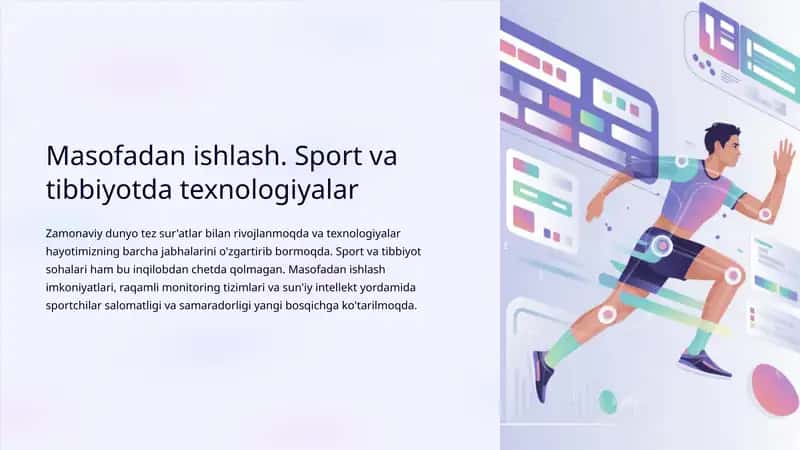 Masofadan ishlash. Sport va tibbiyotda texnologiyalar 1