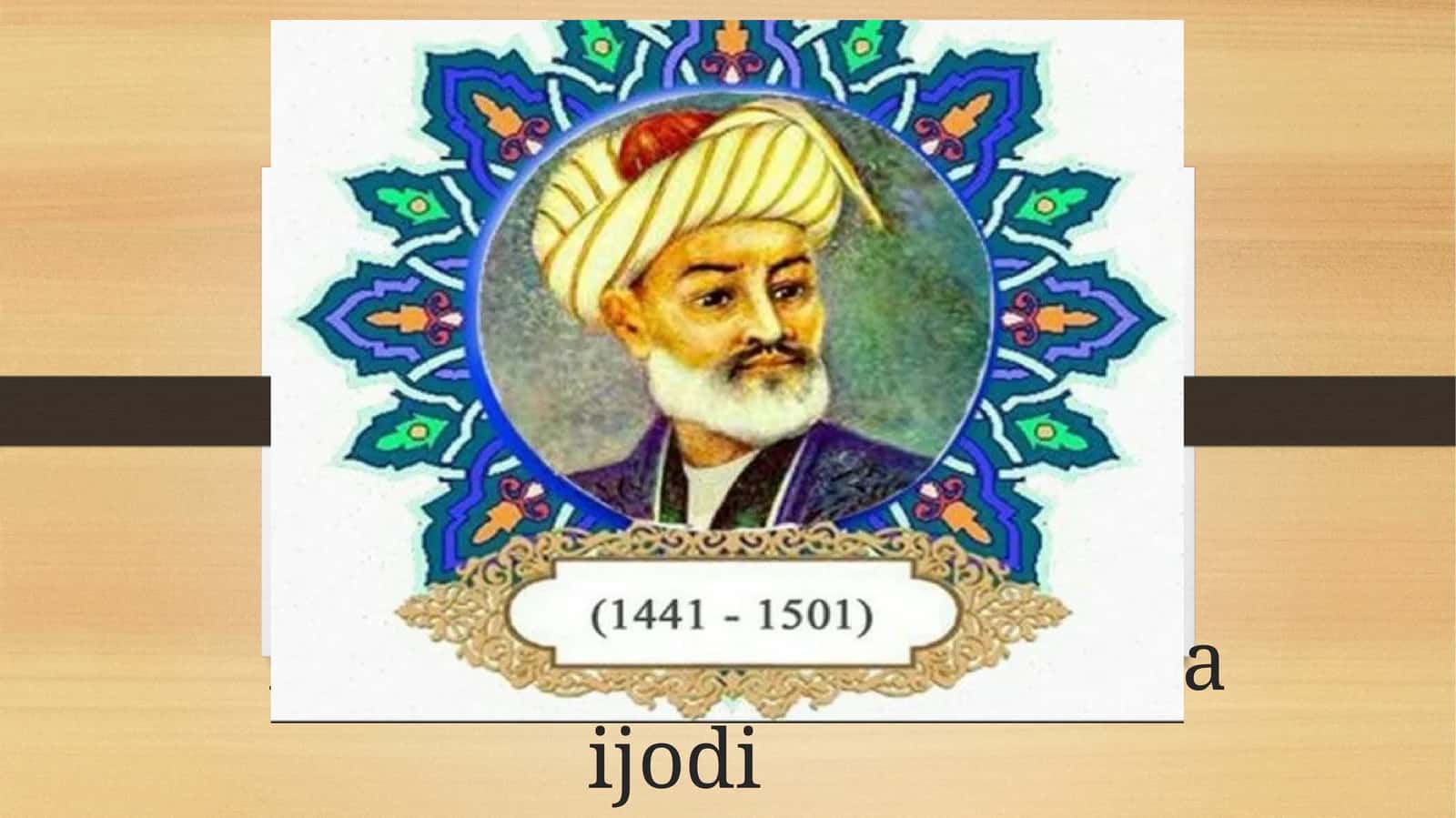 Alisher Navoiy hayoti va ijodi 1