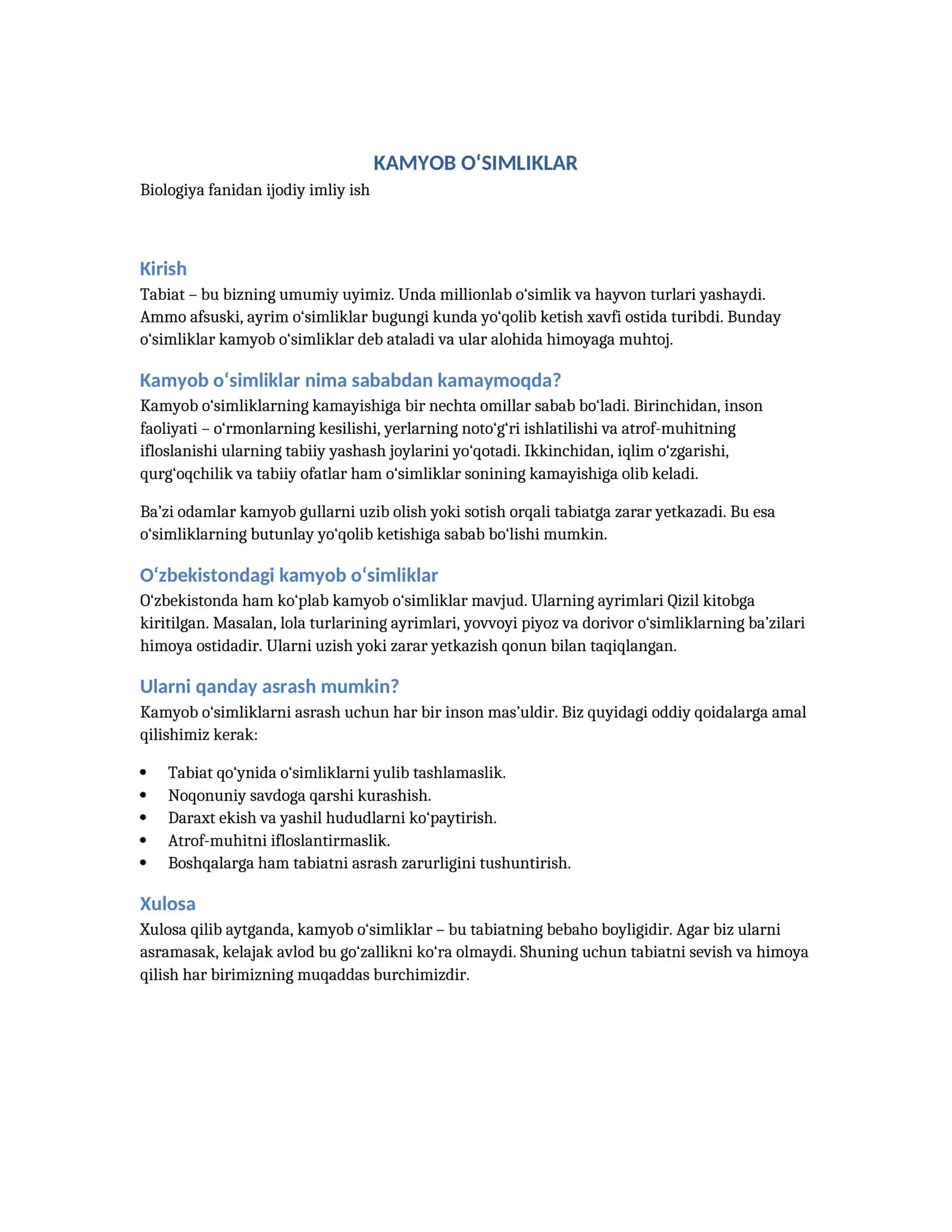 Usimliklar 1