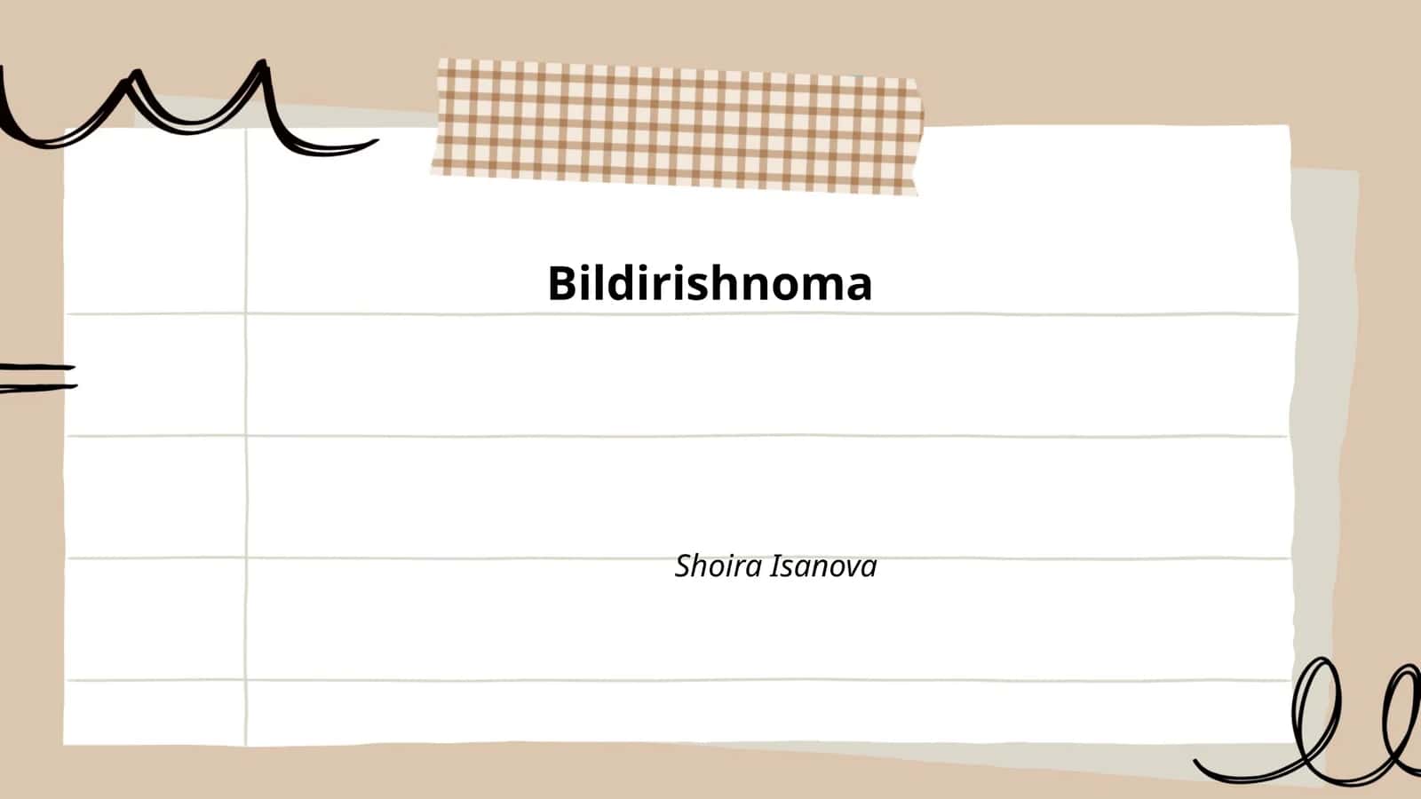 Bildirishnoma 1