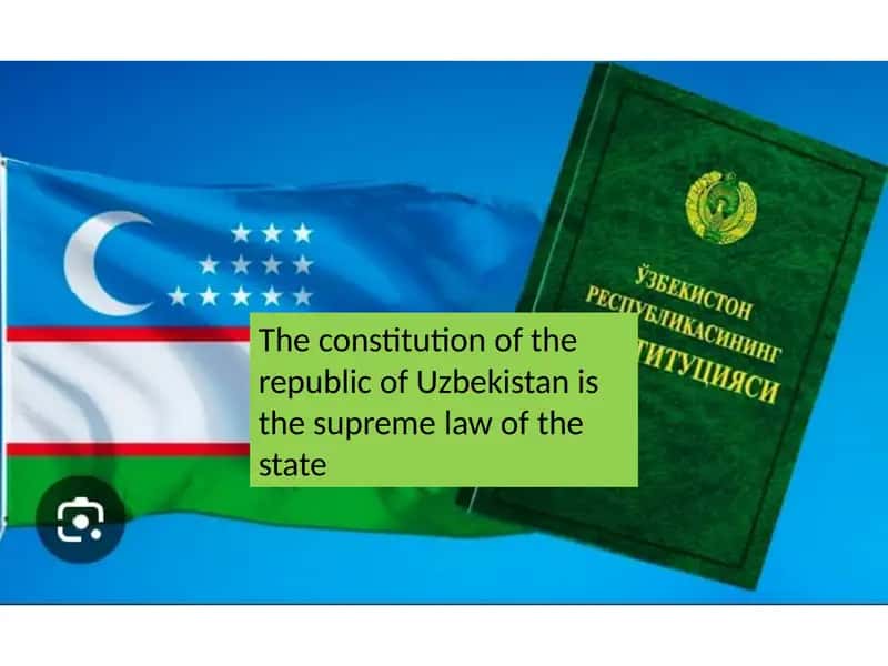 The constitution of the republic of Uzbekistan is the supreme law of the state 1