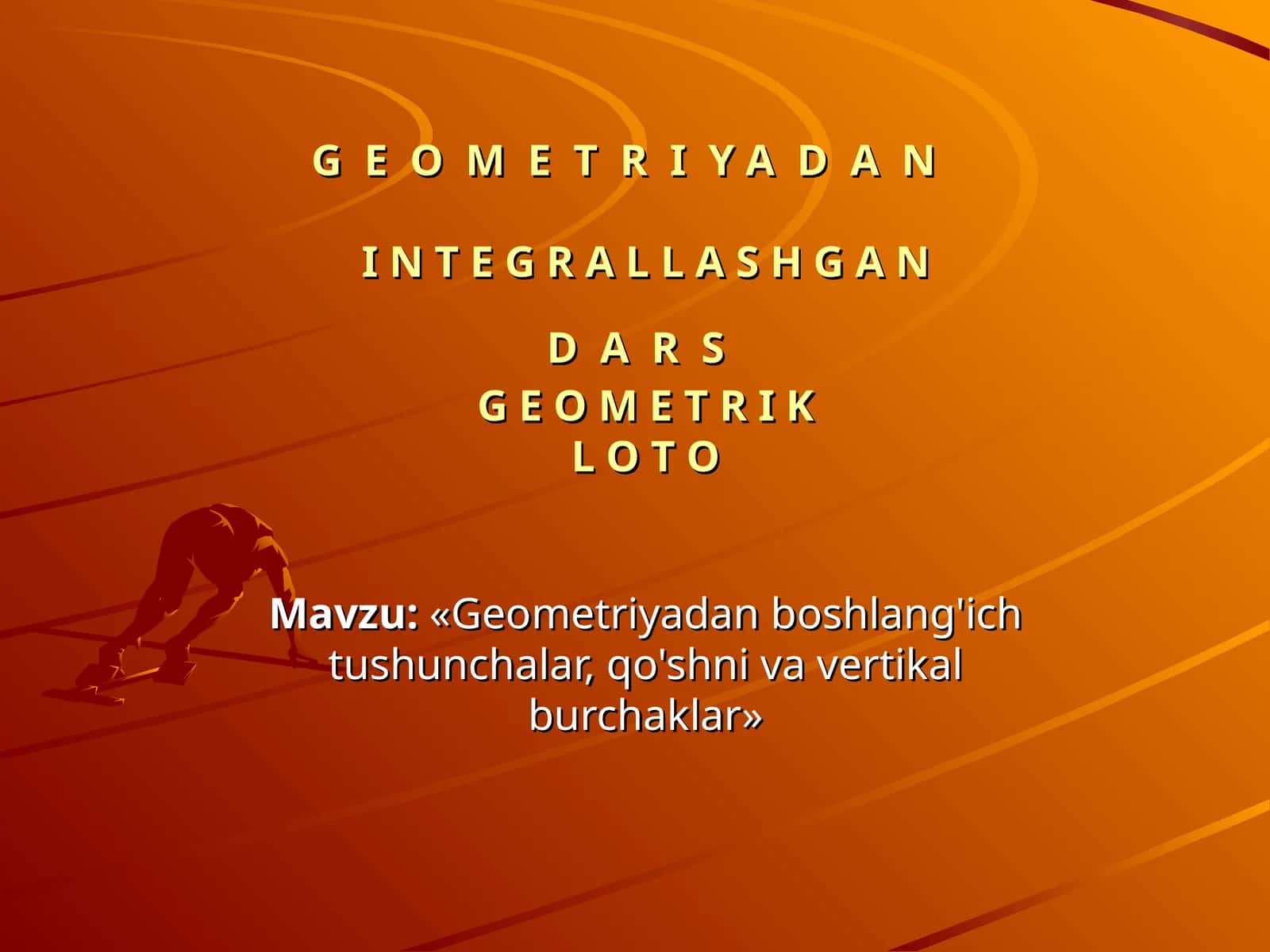 Geometriyadan boshlang'ich tushunchalar, qo'shni va vertikal burchaklar 1