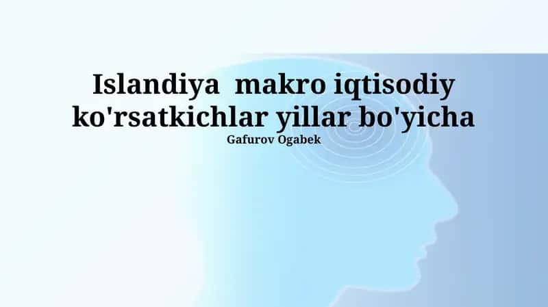 Islandiya Ishsizlik Darajasi 1