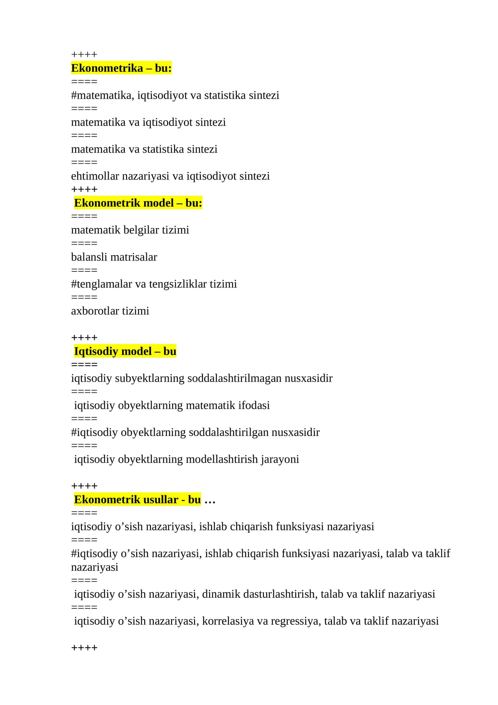 Ekonometrika – bu 1