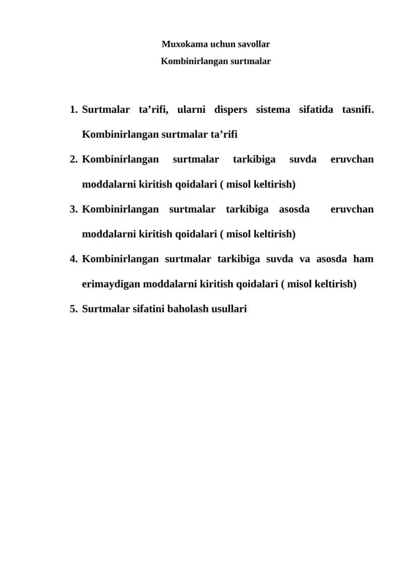 Kombinirlangan surtmalar 1