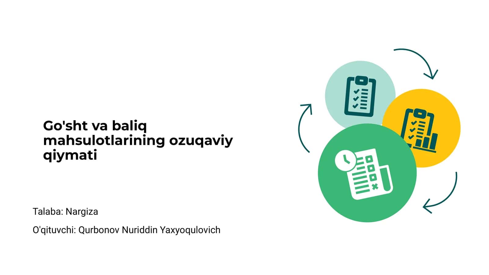 Go'sht va baliq mahsulotlarining ozuqaviy qiymati 1