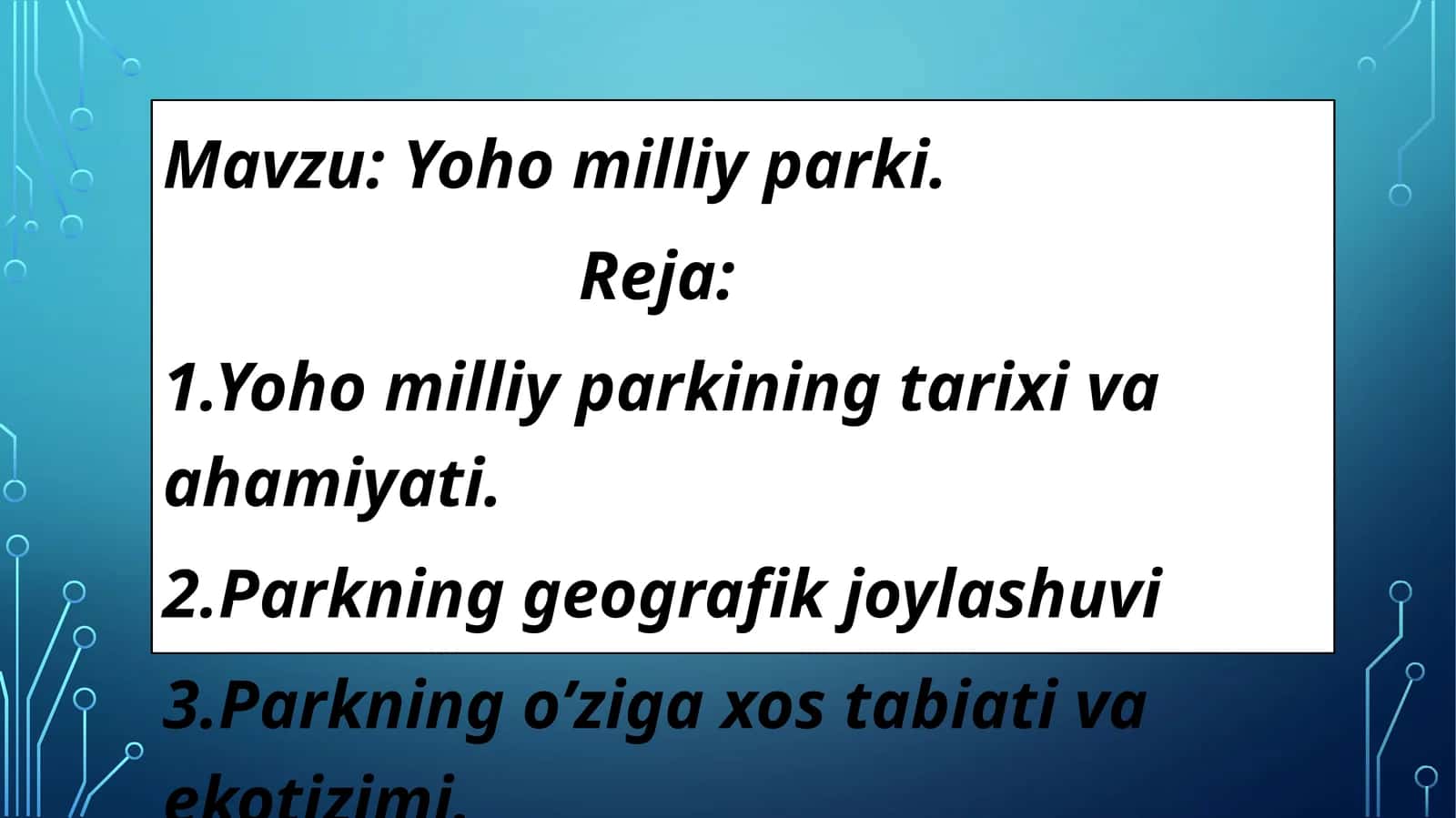 Yoho  milliy parki 1