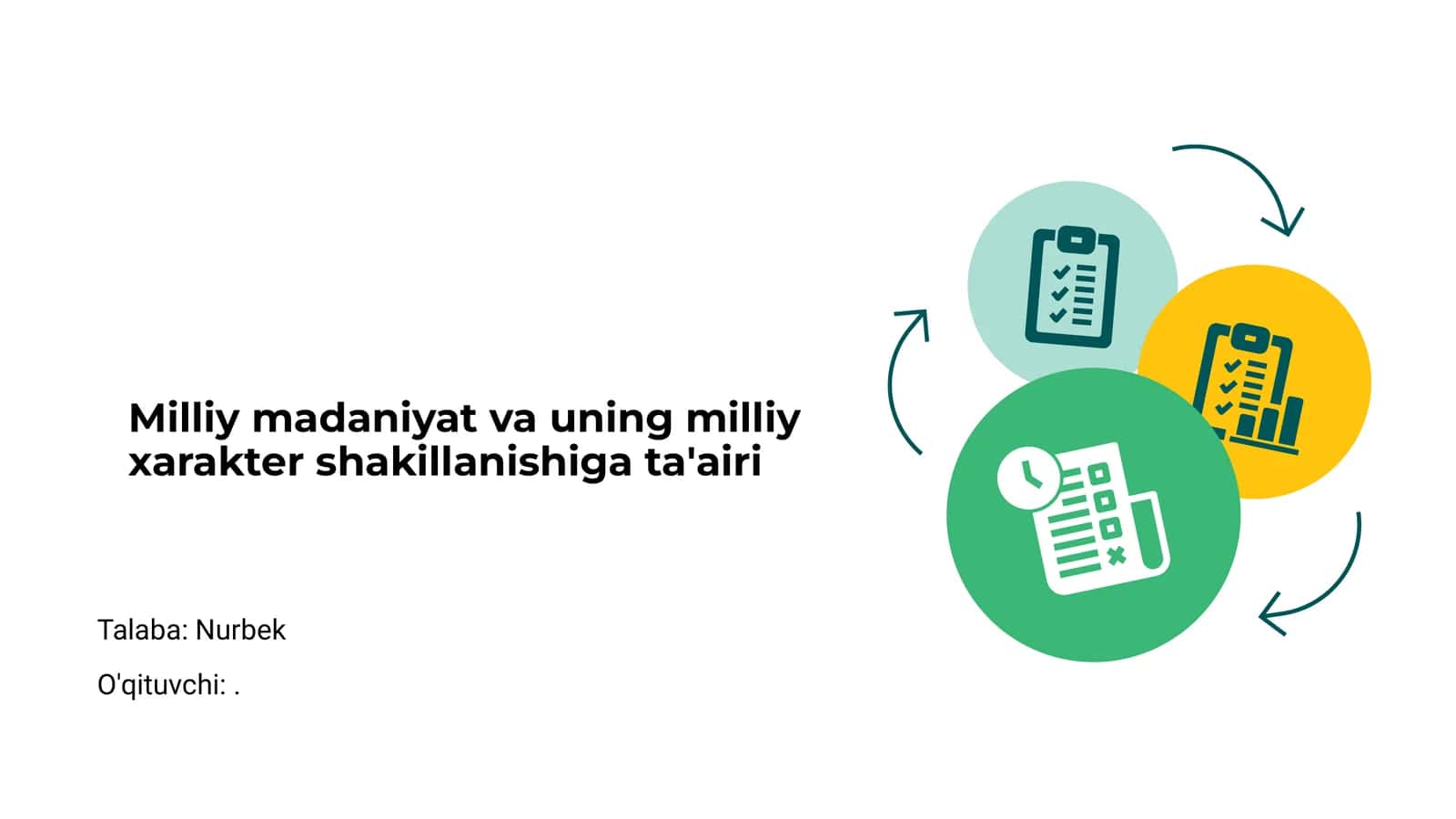 Milliy madaniyat va uning milliy xarakter shakillanishiga ta'airi 1