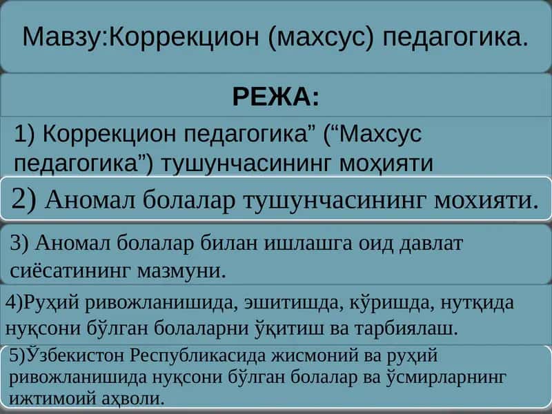 Тарбиялашда коррекция ва ривожланиш 1