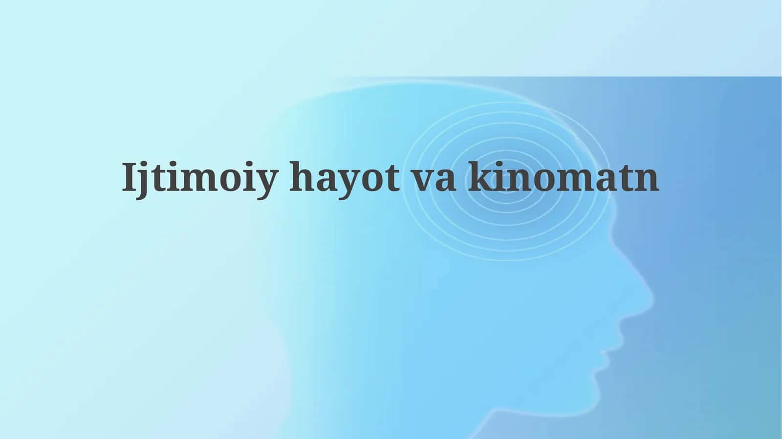 Ijtimoiy hayot tushunchasi 1