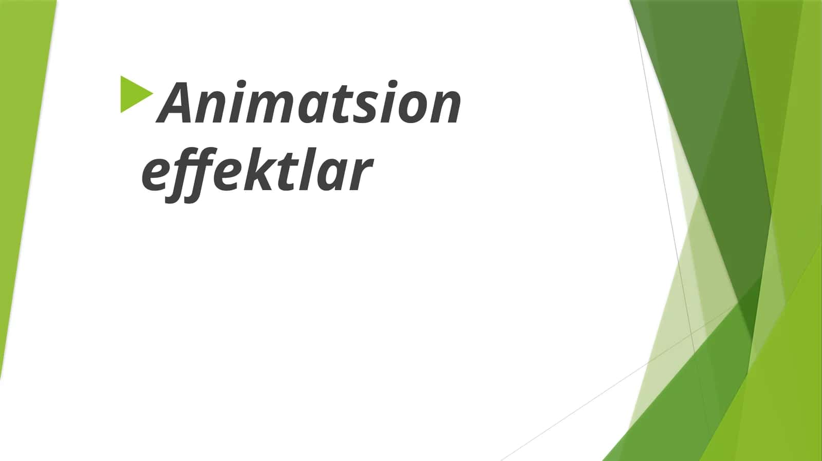 Animatsion effektlar 1