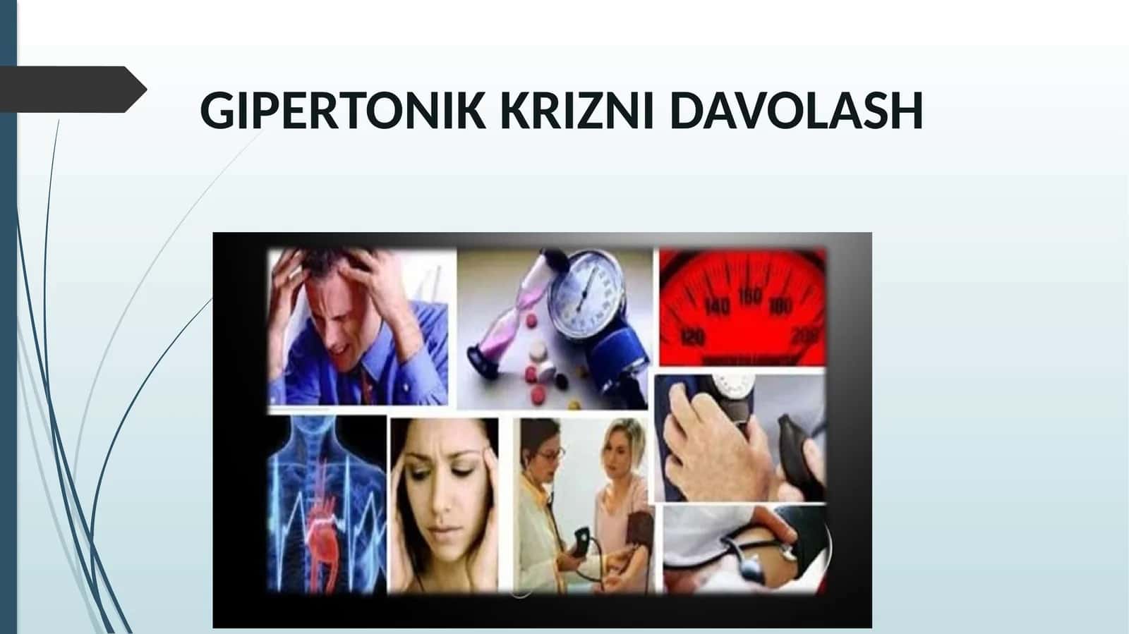 GIPERTONIK KRIZNI DAVOLASH 1
