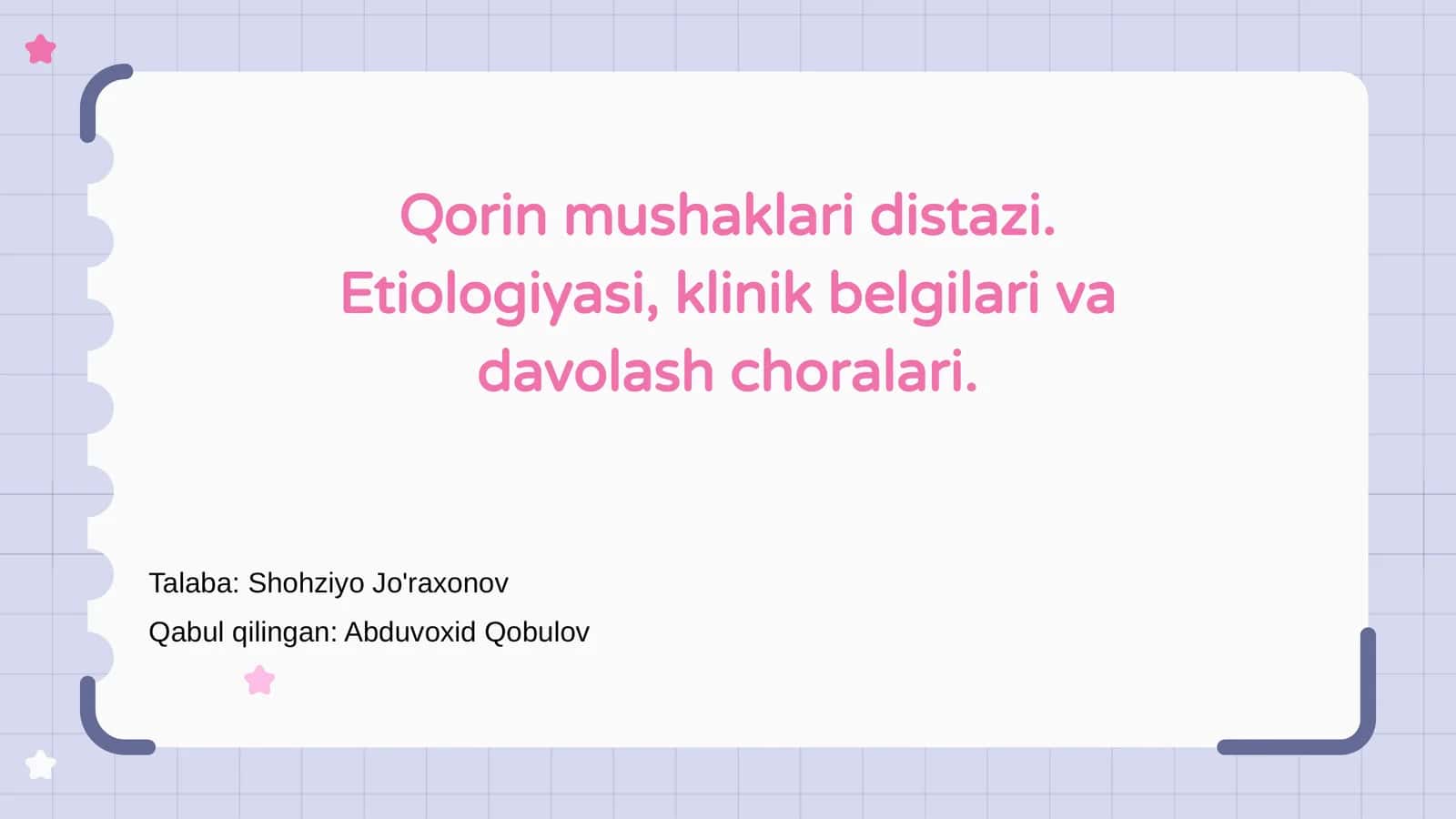 Qorin mushaklari distazi 1