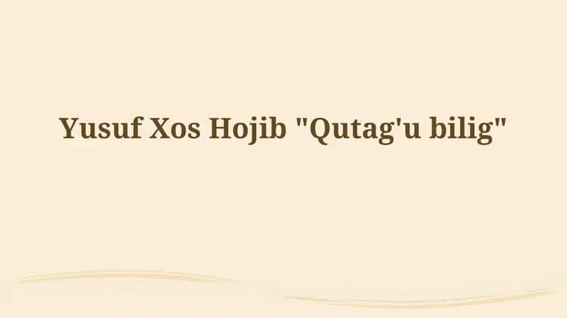Qutadg'ubilig 1