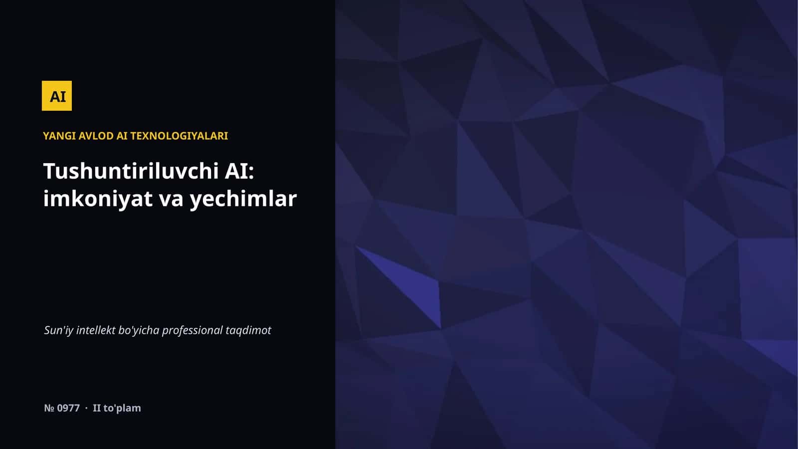 YANGI AVLOD AI TEXNOLOGIYALARI 1