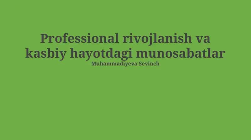 Mentorlik va murabbiylik 1