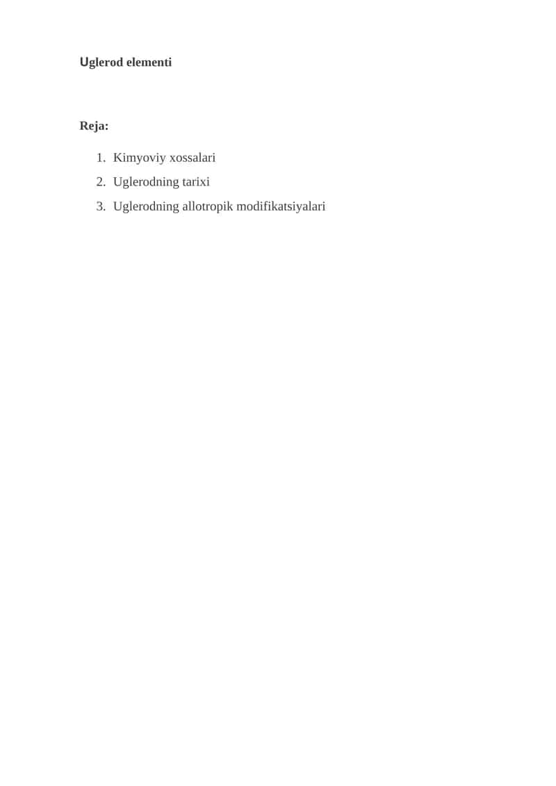 Uglerod 1