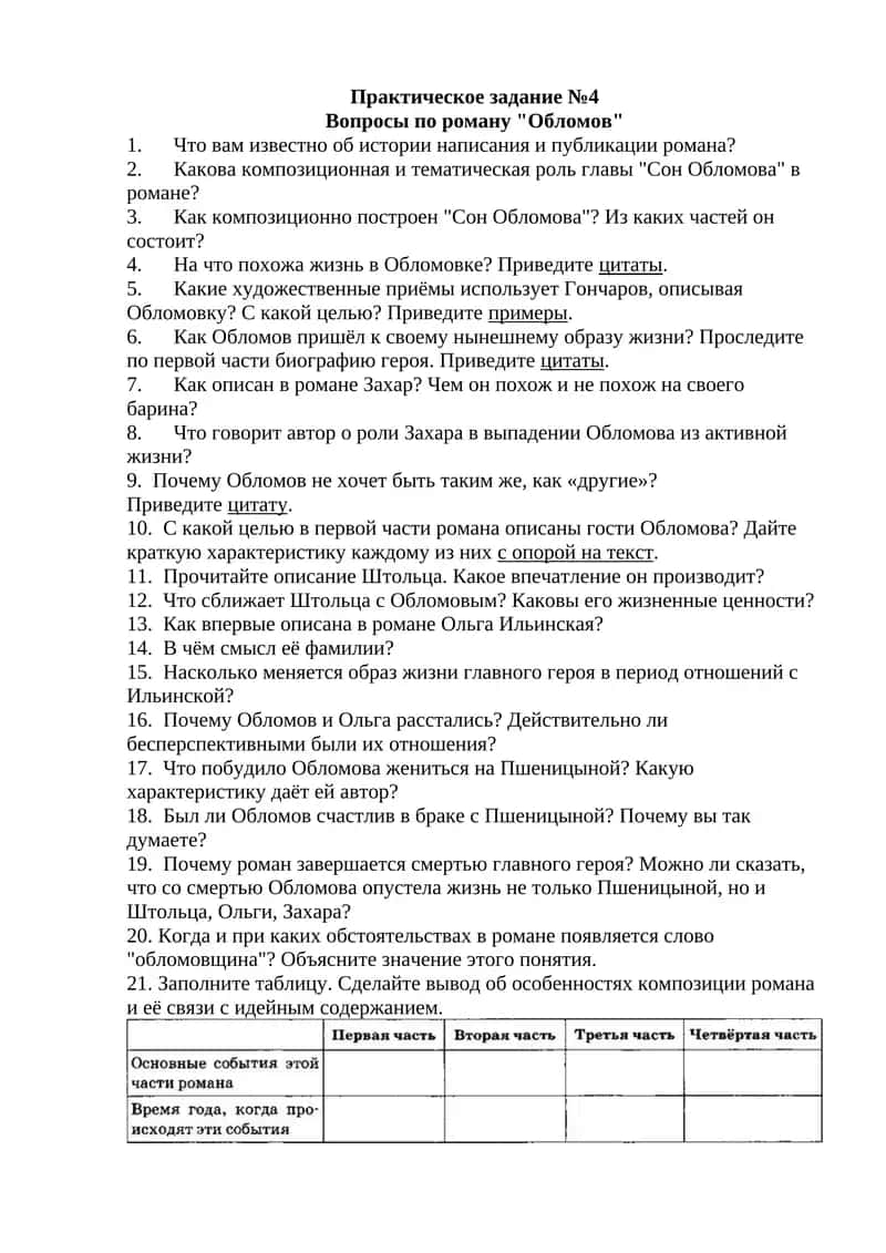 Роман "Обломов" 1