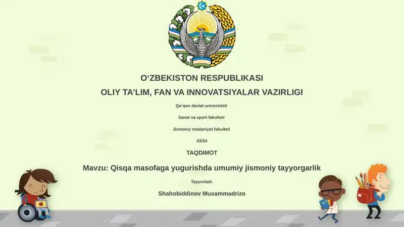 Umumiy jismoniy tayyorgarlik 1