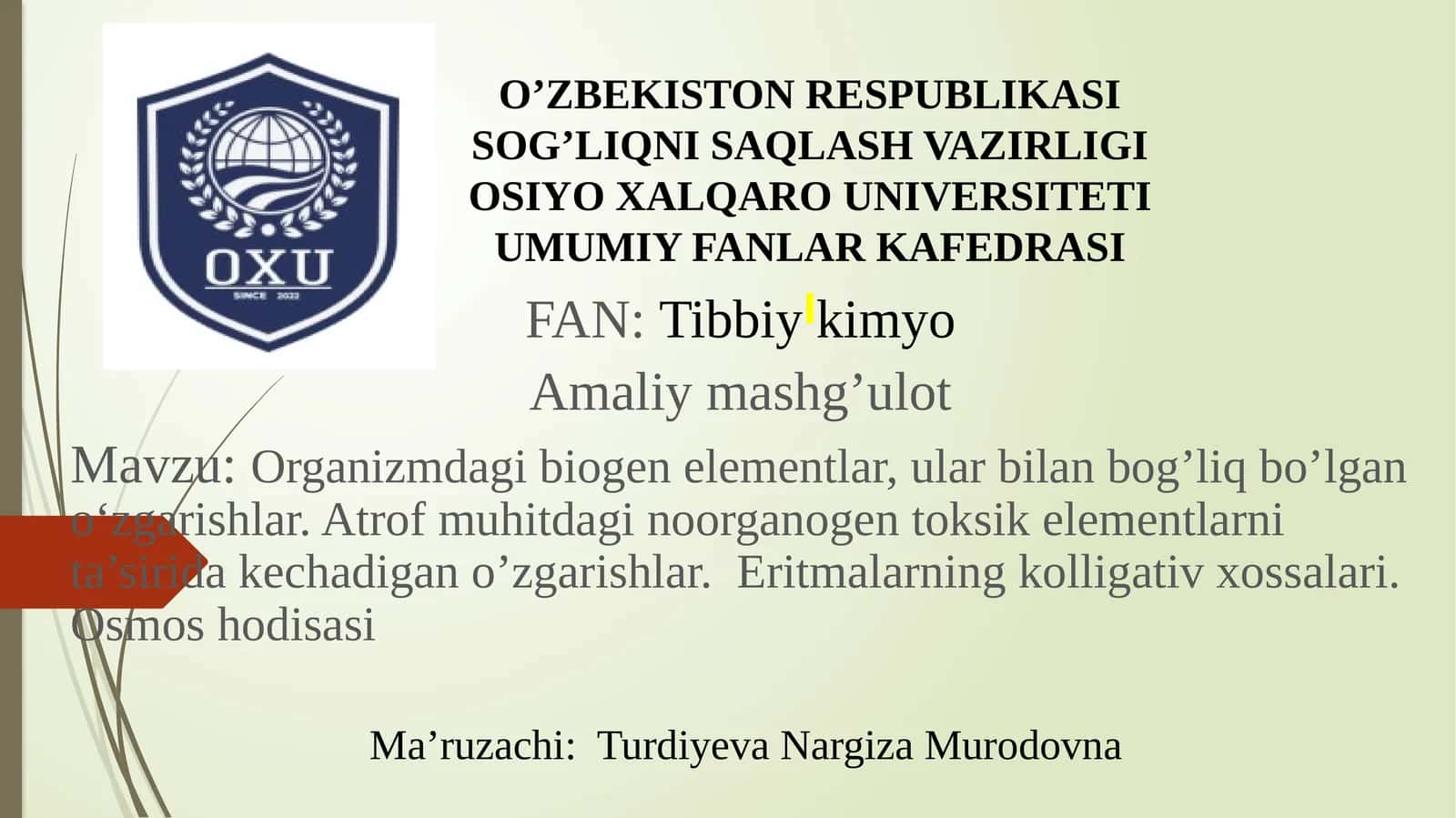 Organizmdagi Biogenelementlar 1