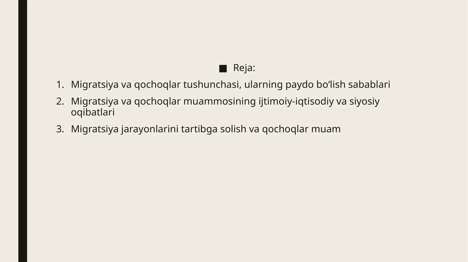 Migratsiya va qochoqlar tushunchasi 1