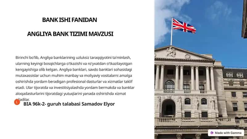 Angliya bank tizimi 1