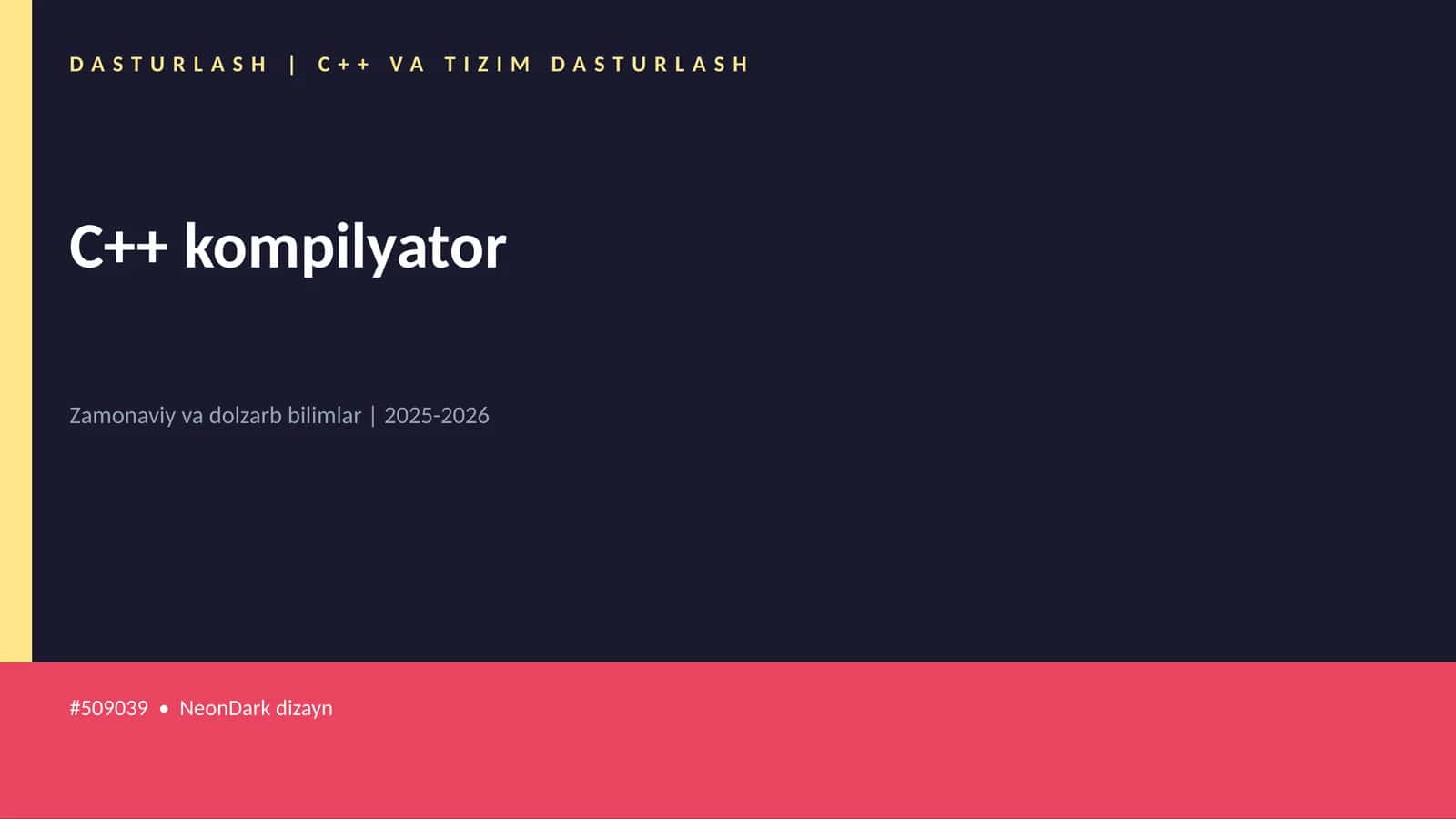 C++ kompilyator 1