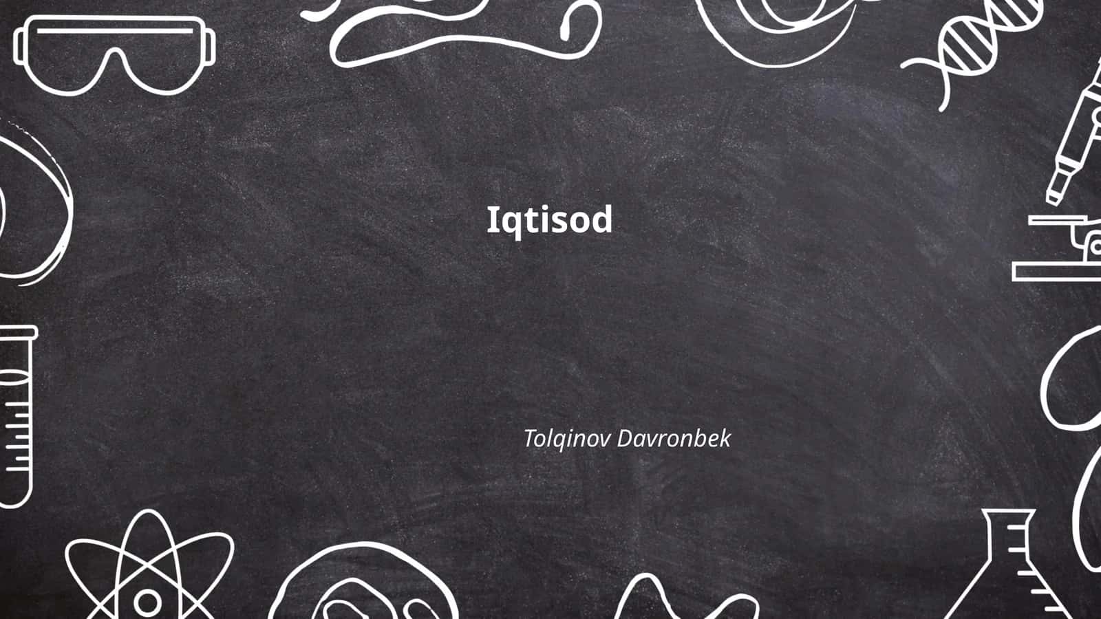 Iqtisodiy o'sish va rivojlanish 1