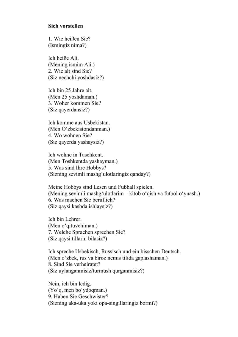 Nemis tilida ajoyib iboralar 1
