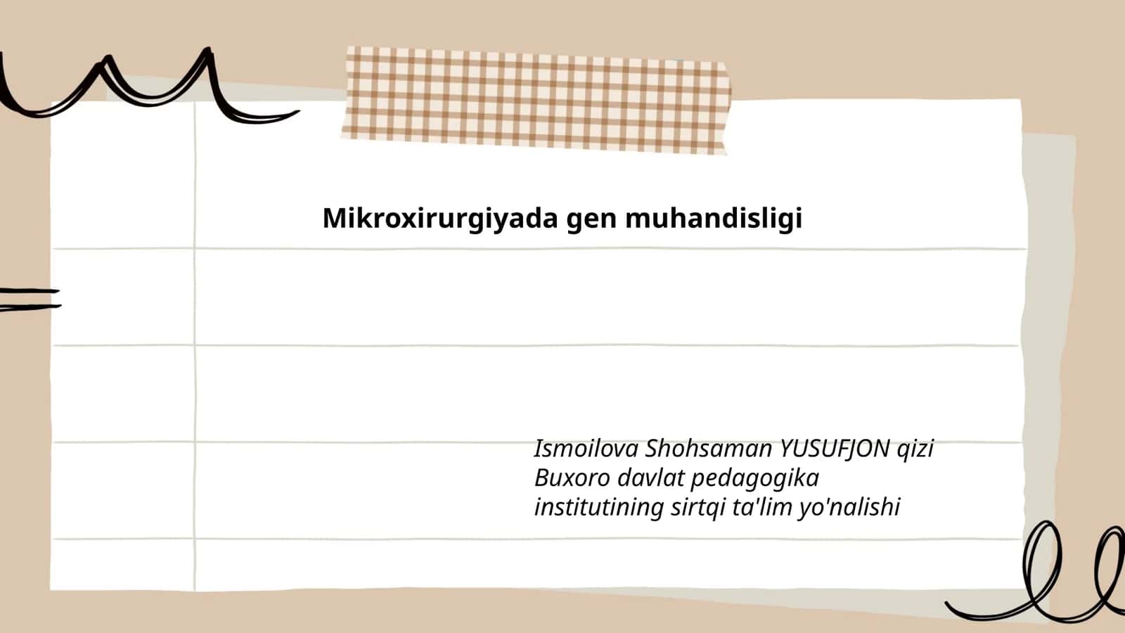 Mikroxirurgiyada gen muhandisligi 1