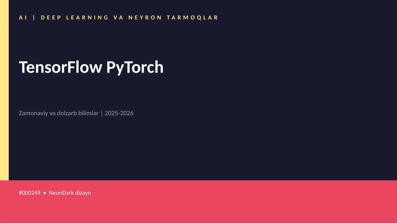 TensorFlow PyTorch 1