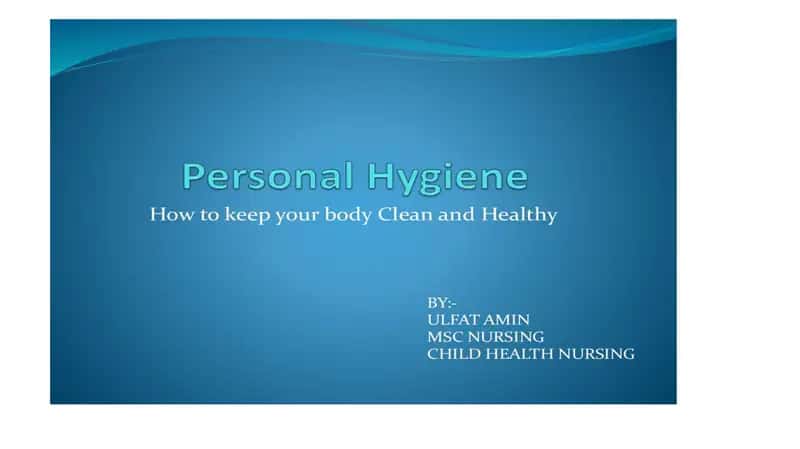 personal Hygiene 1