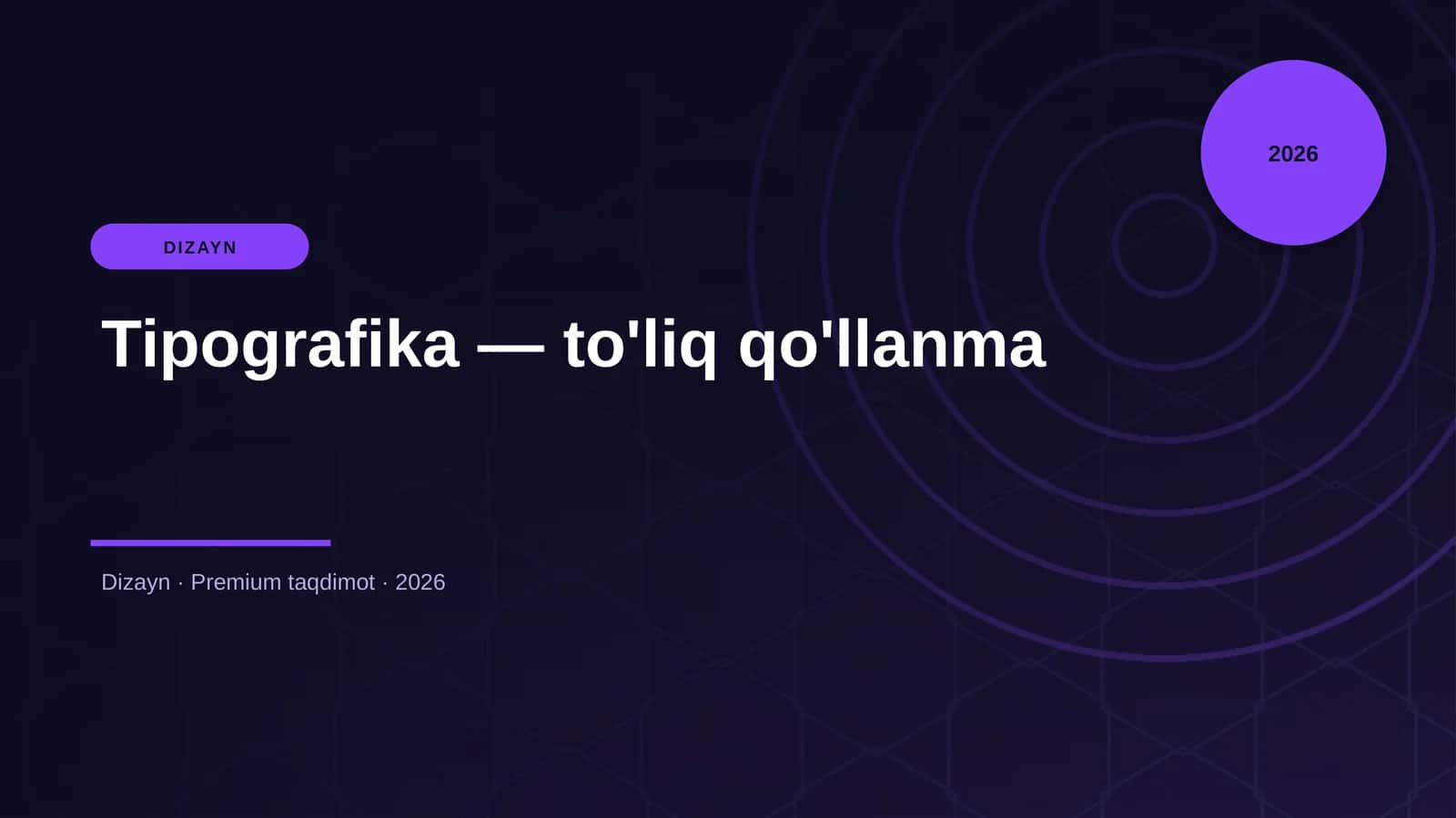 Tipografika — to'liq qo'llanma 1