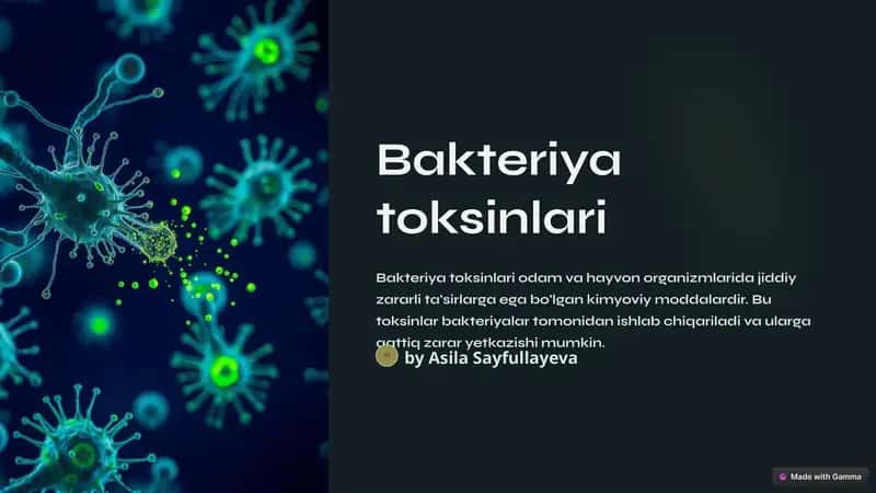 Bakteriya toksinlari 1
