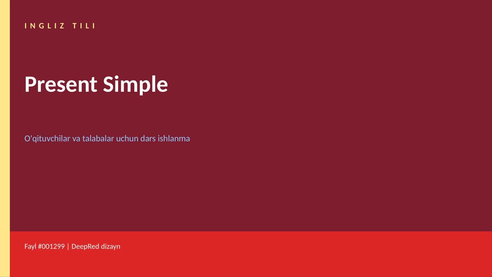 Present Simple 1