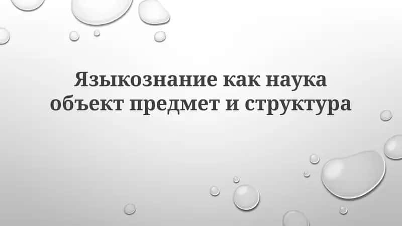 Языкознание 1